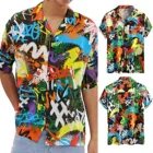 Летняя Горячая Распродажа, мужская пляжная рубашка, гавайская пляжная рубашка с цветами, мужская рубашка, Цветочные Свободные повседневные рубашки