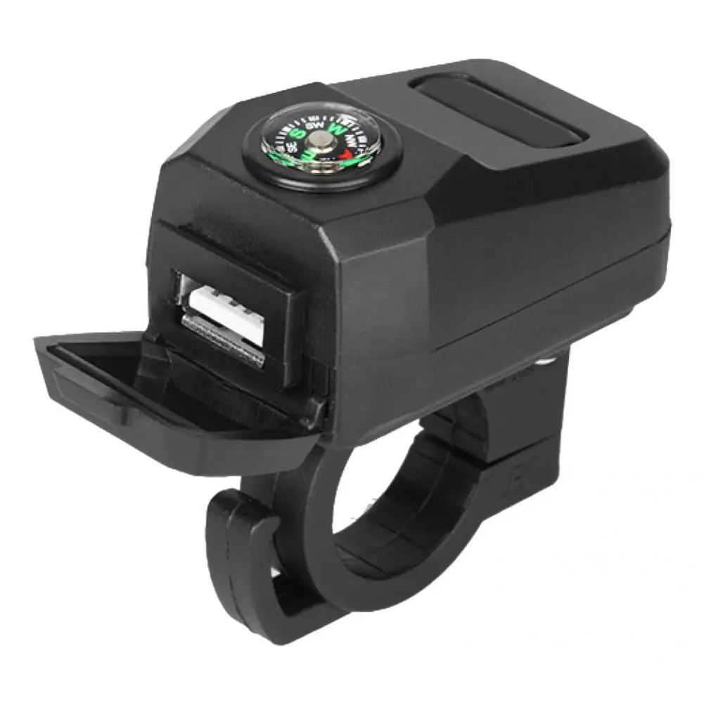 

Compass Waterproof USB Charger for Mobile Phone 22mm Motorcycle Handlebar Mount 36-108V 5V/3.1A with for Mobile Phones Scooter E