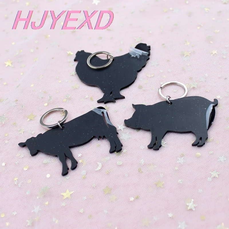 3 дюйм (ов) акриловое волокно пасхальное брелок корова кролик с рисунком Овцы на