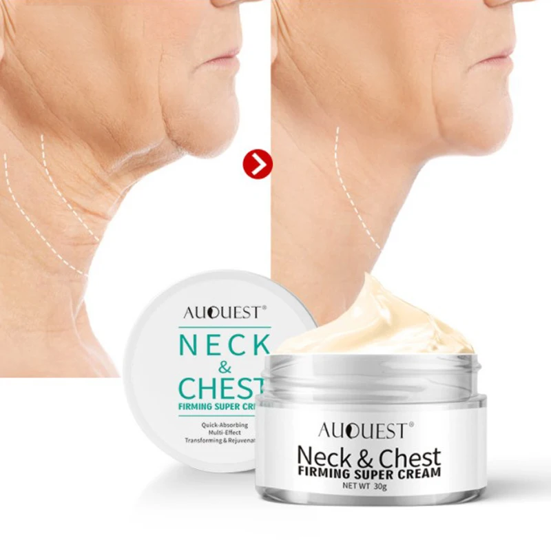 

AuQuest Firming Neck Cream Chest Lifting Treatment Anti Aging Wrinkle Nourishing Cream Repair to Soft Smooth Skin Moisturizer