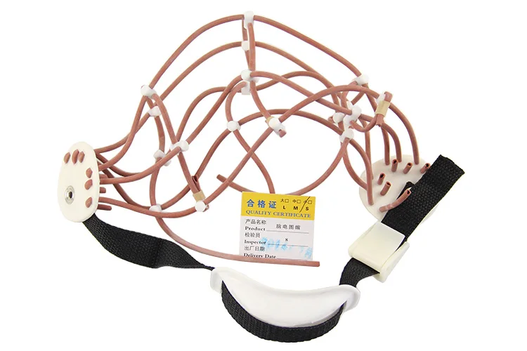 Фото Шляпа с электродом EEG для взрослых, регулируемая крышка EEG, применяется к электродном кабелю с силикагелем №2