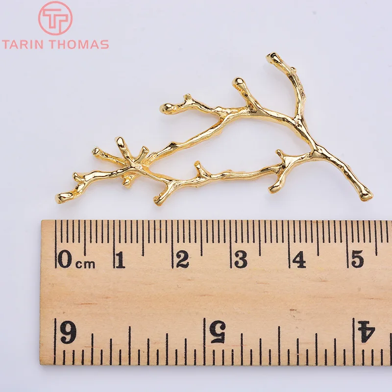 6 шт. позолоченные подвески для украшений дерево 25 х55 мм | Украшения и аксессуары