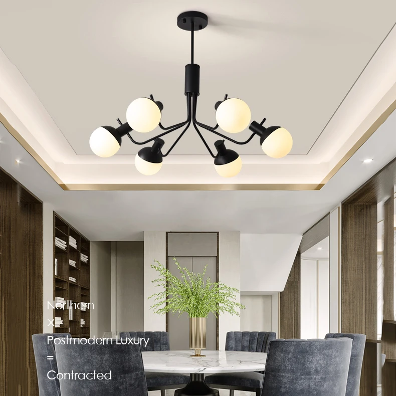 Современный скандинавский волшебный фотосветильник минималистичный стеклянный