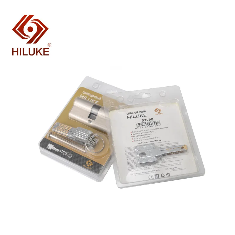 HILUKE управление 70 мм латунный дверной замок цилиндр Европа стенд сердечник