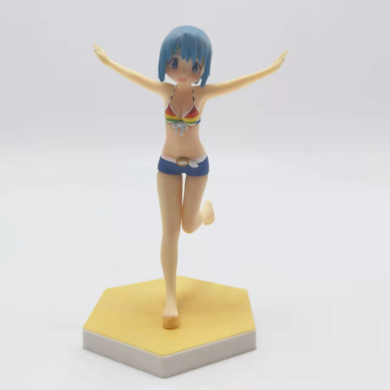 

Anime Puella Magi Madoka Magica Miki Sayaka WAVE swimsuit ver. Model PVC Statue Girls Figure Toys 17cm