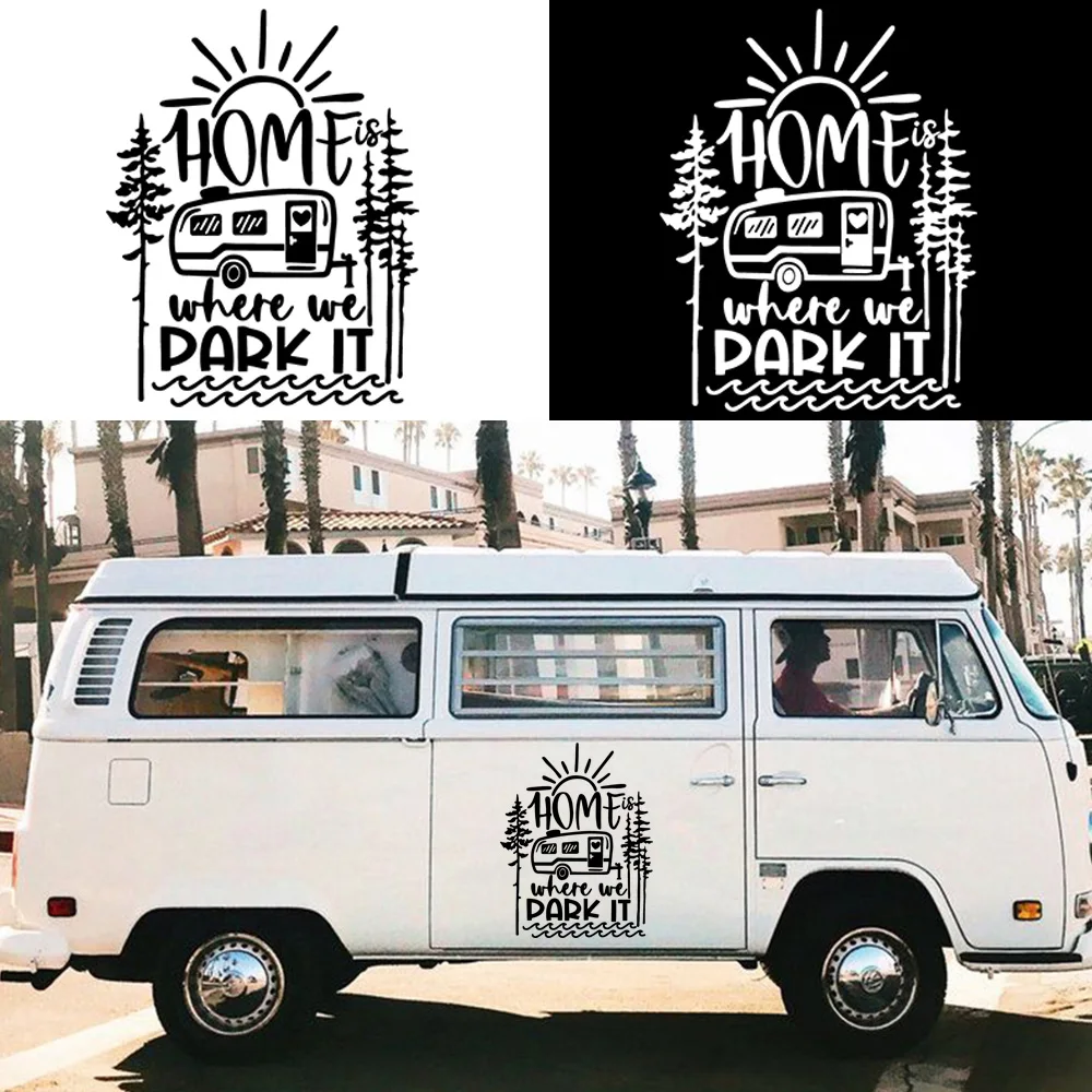 

Cute Camping Car Stickers Funny Decal Car Window Decoration Vinyl Stickers Motorcycle Accessories