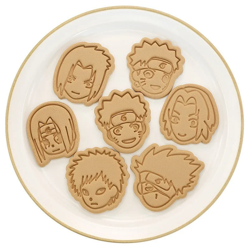 Наруто торт печенье Пластиковая форма для выпечки набор резаков печенья