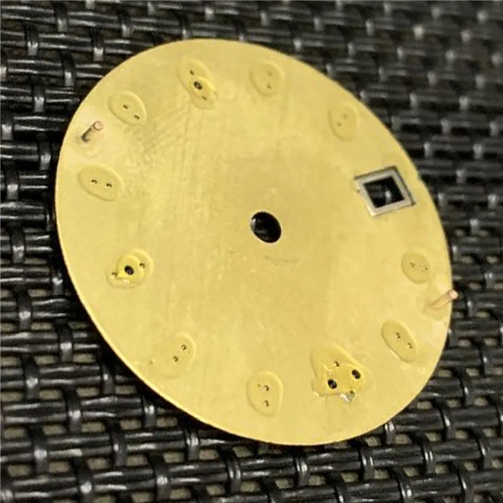 

28.5MM Green Luminous Watch Dial for NH35 Movement Watch Blue Shell Pattern Dial Repair Parts