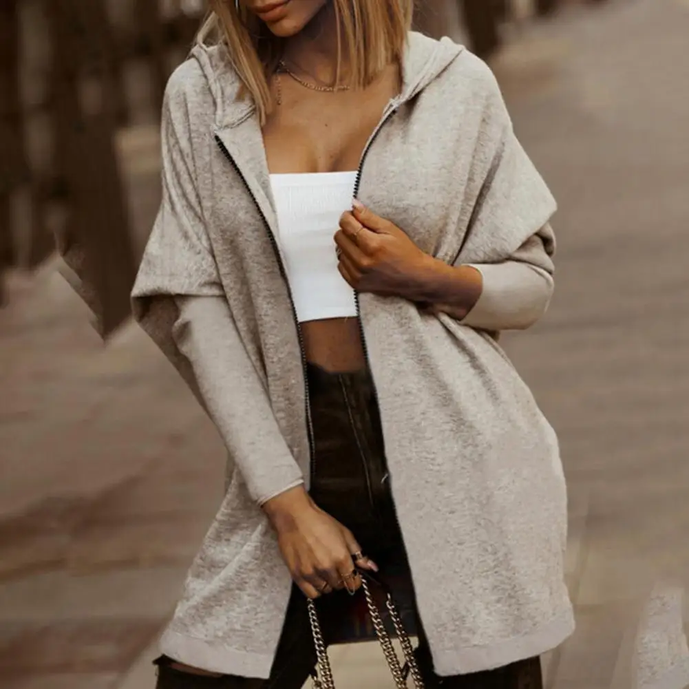 

Stylish Warm Keeping Women Coat Casual Loose Fit Cotton Blend Girls Coat for Daily Wear