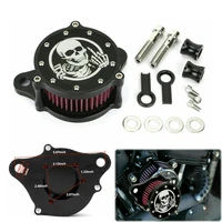 motorcycle air cleaner intake filter system aluminum skull style for harley sportster xl 883 1200 1988 2021