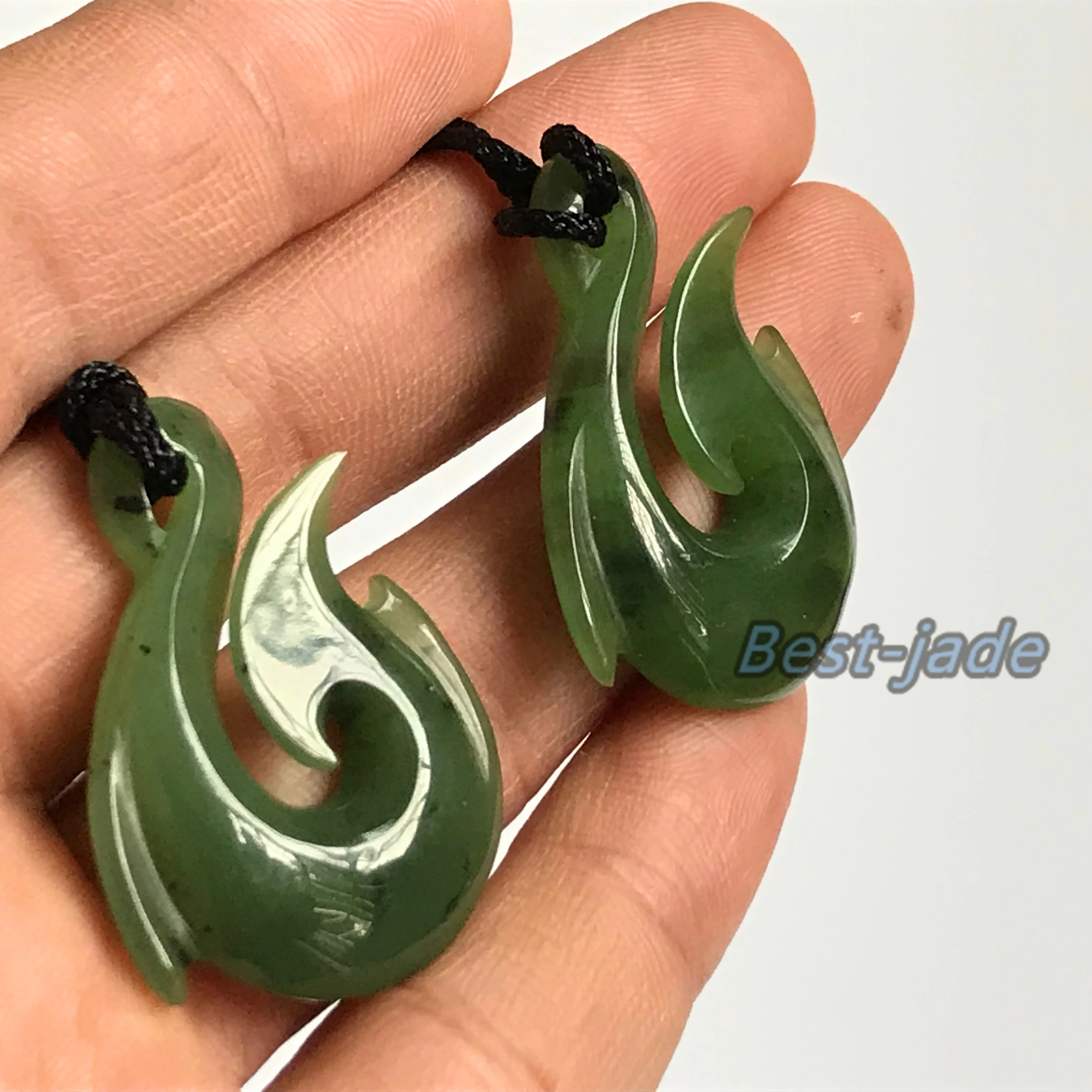 Натуральный зеленый подвеска с нефритом Maori Koru крючок для рыбы Стильное женское