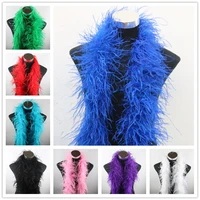 2 meterlot ostrich feather boa costume shaw wedding dancer party decoration plumes and diy 6 layer fluffy feathers for crafts