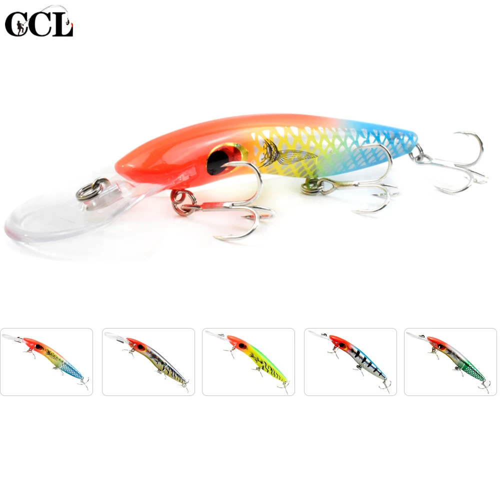 

CCLTBA приманка в виде гольяна для Глубоководной Рыбалки, 16 см, 26 г, плавающие воблеры в виде большой игры на щуку и мускусную рыбалку, жесткие и...