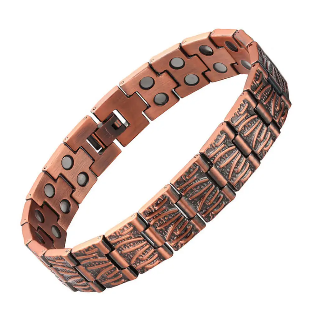 

New Arrival Mens Magnetic Bracelets Pure Copper Magnet Energy Bracelet