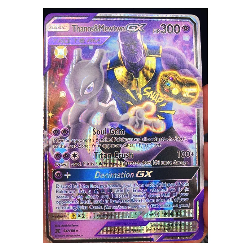 Juego de Pokemon GX y tu nombre, colecci&oacute;n de cartas de Anime, pasatiempos, coleccionables, 9 unids/set-3