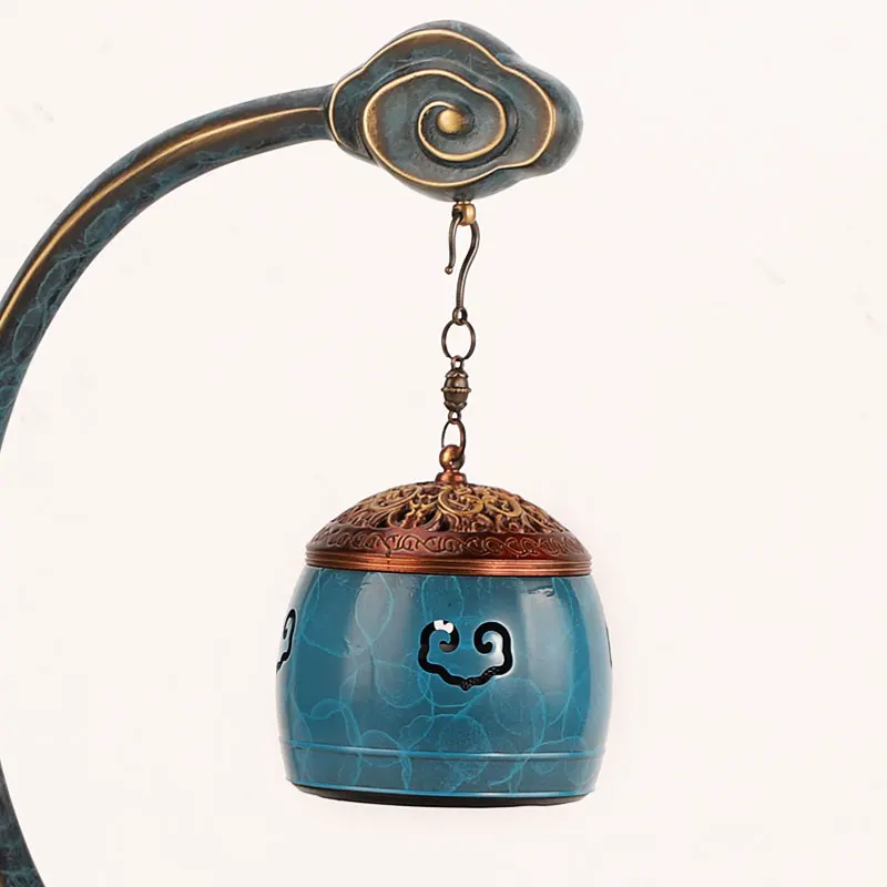 Спиральная подвесная горелка для благовоний дым водопад медная музыкальная печь