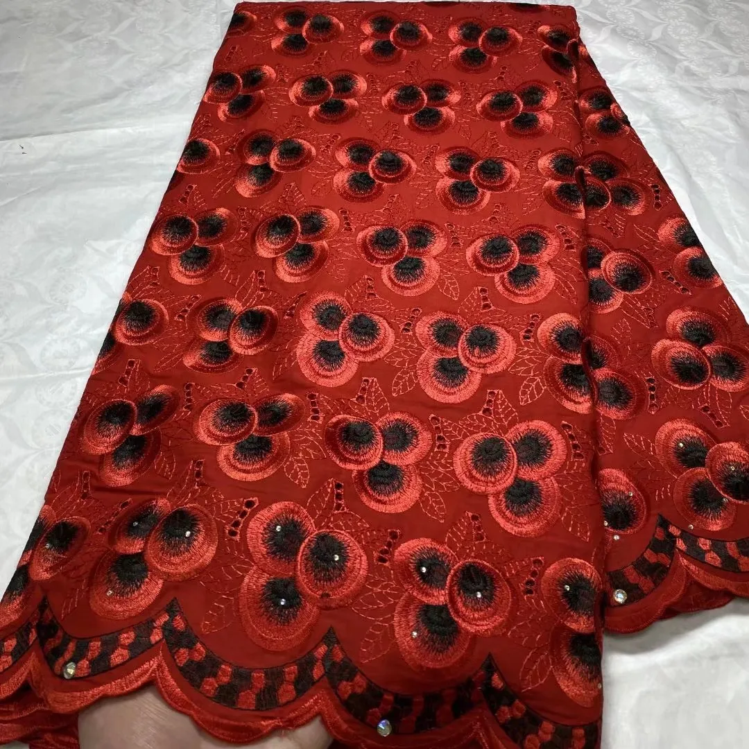 

5yards swiss voile lace fabric good quality cotton lace fabric in flowers design for lady party dress F1QZ5021