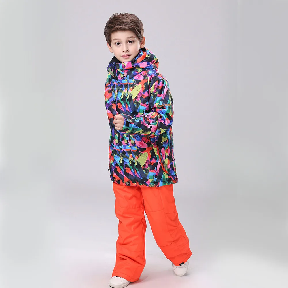 GSOU SNOW kids snowboard Jacket snow Skiing Coat Winter Warm Waterproof children Camping Female Snowboard Clothing | Спорт и
