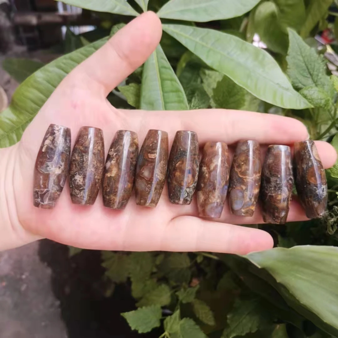 

7pcs/lot selected rare and exquisite French snails Dzi Beads ancient Rich colors rare natural accessories gem jewelry wholesale