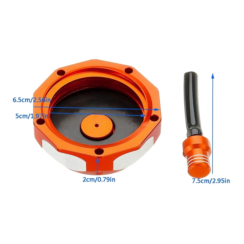 Алюминиевый топливный бак с ЧПУ для мотоцикла крышка бензинового бака KTM 50 85 125 200