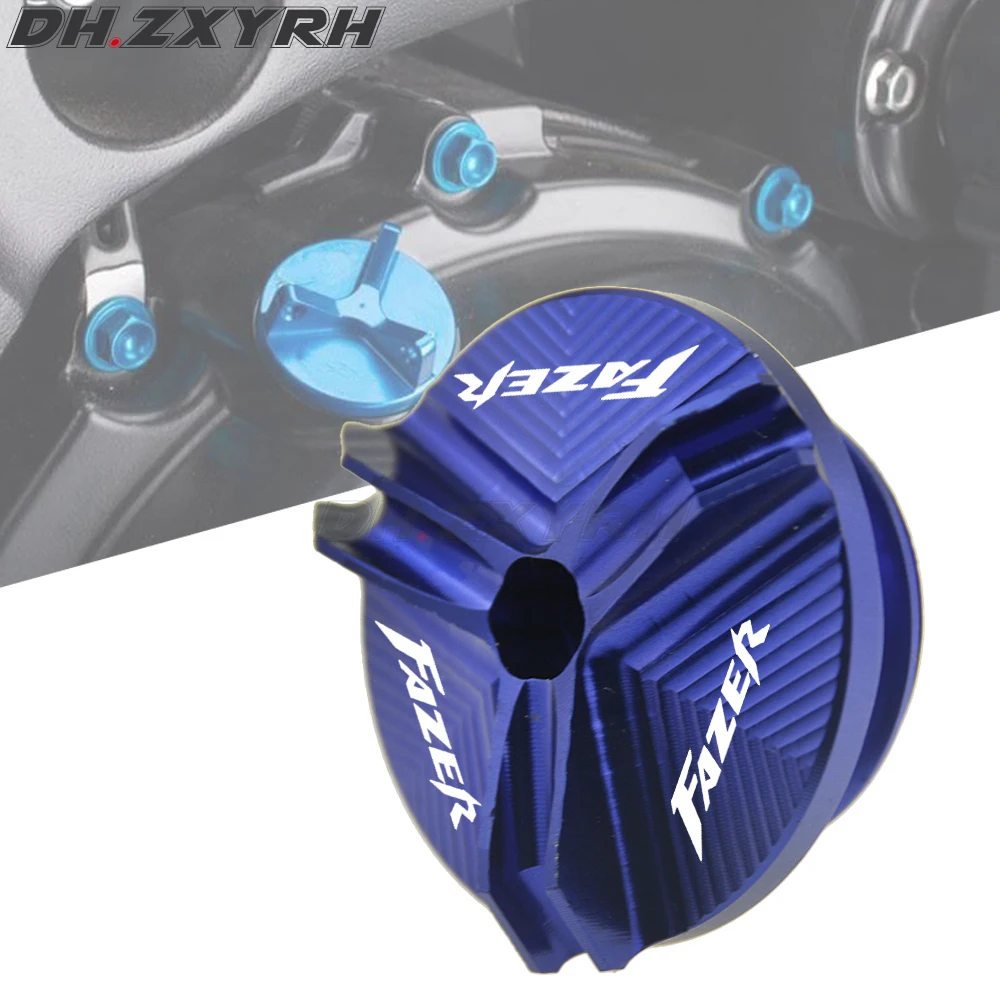 С логотипом CNC Auminum масляный наполнитель двигателя Dain Plug Обложка для Yamaha FZ1/FAZER FZ6