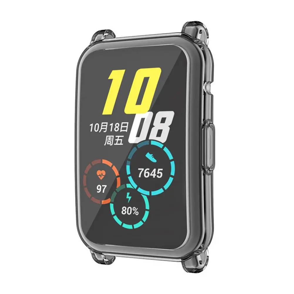 

Watch Case Transparent TPU Case Anti-Scratch Screen Protector Cover For Honor Watch ES Accessories For Honor Watch ES 2021