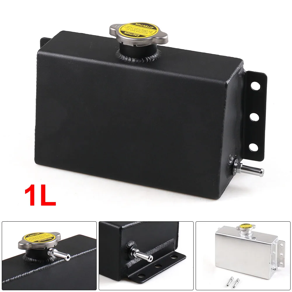 Универсальный алюминиевый расширительный резервуар для охлаждающей жидкости 1 л