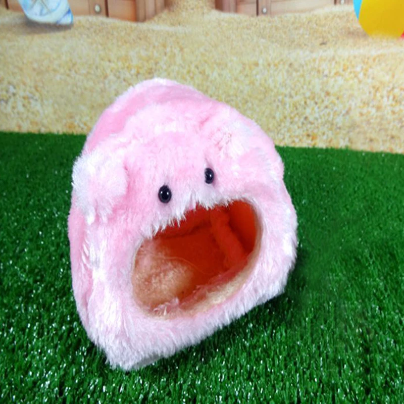 11*11cm Cotton Bed Cute Bear Shape Hamster House Soft Plush Small Animal Cage Winter Warm Nest Doggie Kitten Pets Supplies | Дом и сад