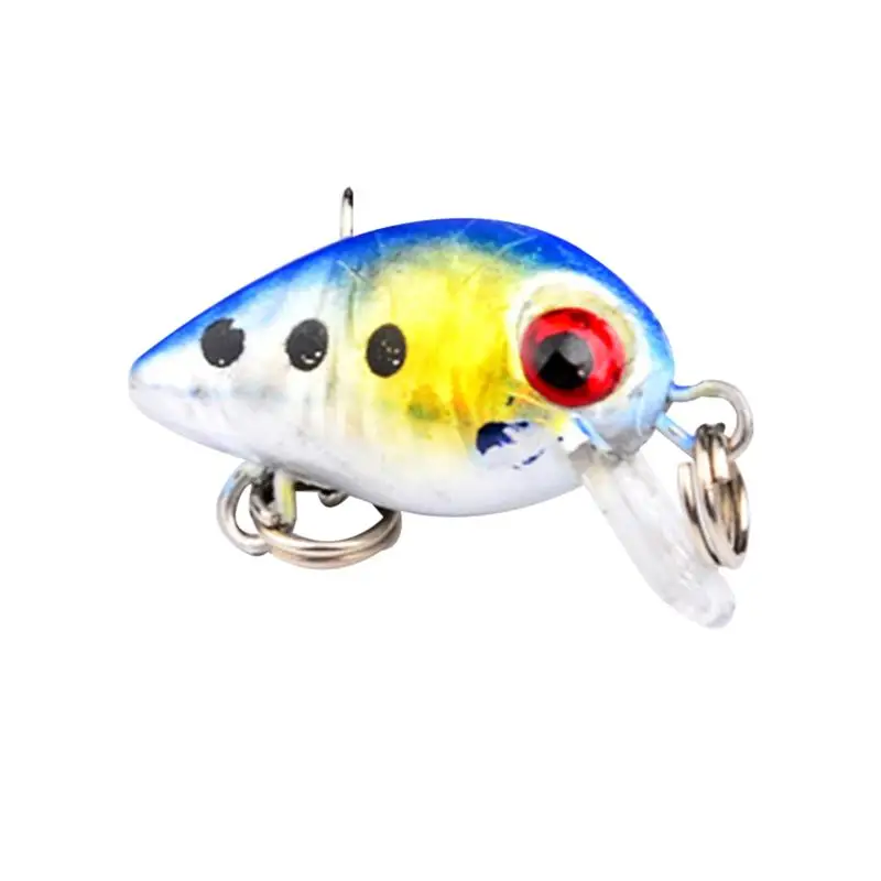 1pc 2.6cm Wobbler Fishing Lure Topwater Crankbait Artificial Hard Fishing Bait Pesca Floating Fishing Lures Bass Treble Hook