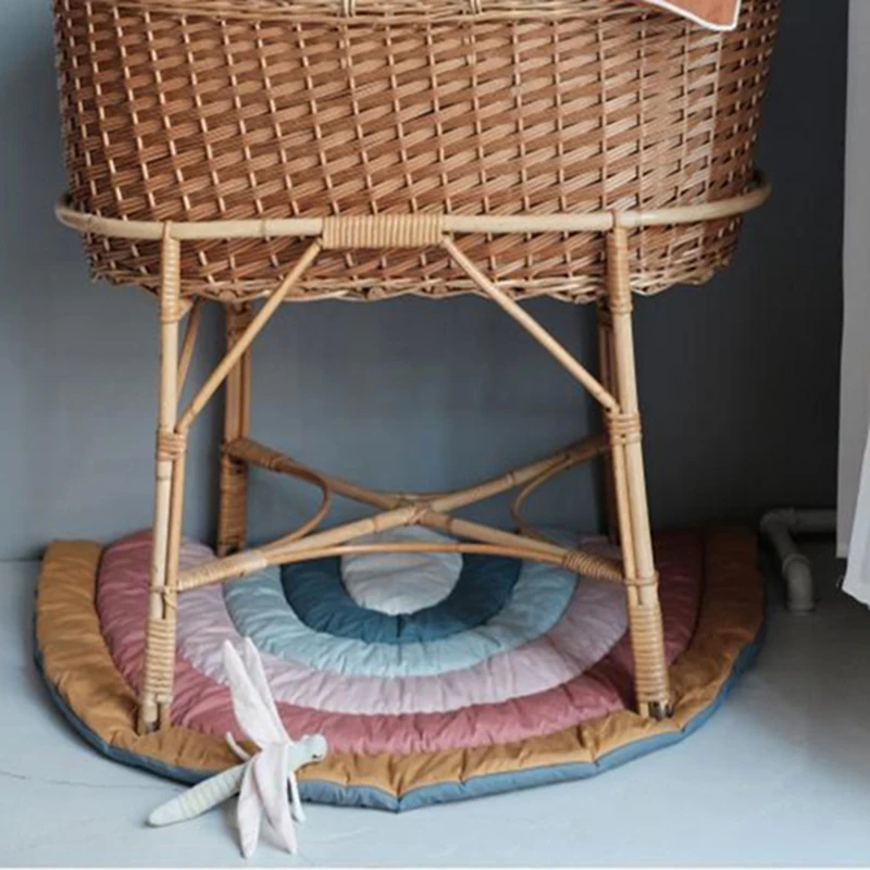 

Rainbow Kids Rug Baby Play Mats Kids Rug Floor Mat Tapete Quarto Boho Children Playmat Nursery Decor Tummy Bedroom Rugs