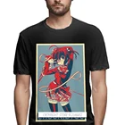 Популярная аниме футболка Chuunibyou Demo Koi Ga Shitai 2021 Новое поступление Rikka Takanashi уникальный дизайн Хлопковая мужская рубашка с круглым вырезом