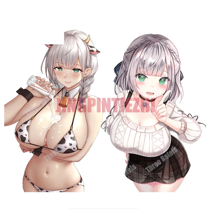 

Creative B675 3D Anime Girl Stickers for Shirogane Noel Hololive Auto Accessory Laptop Skateboard Decor Decals