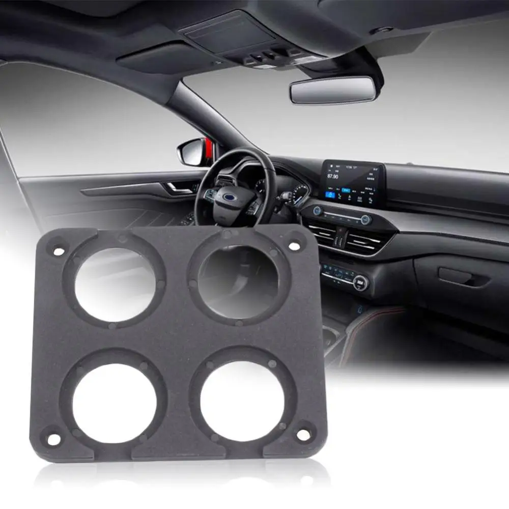 

1/2/3/4 отверстие Автомобильный USB прикуриватель вольтметр держатель Выходная Панель рамка