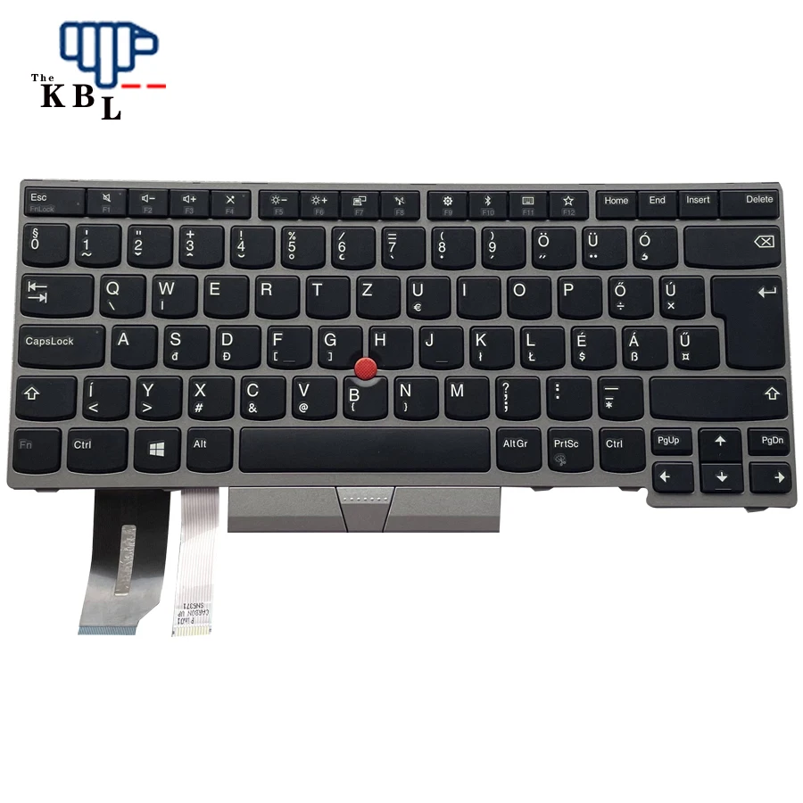 Клавиатура для ноутбука Lenovo Thinkpad E480 E490 R480 R490 L490 (черная левая и правая клавиши)