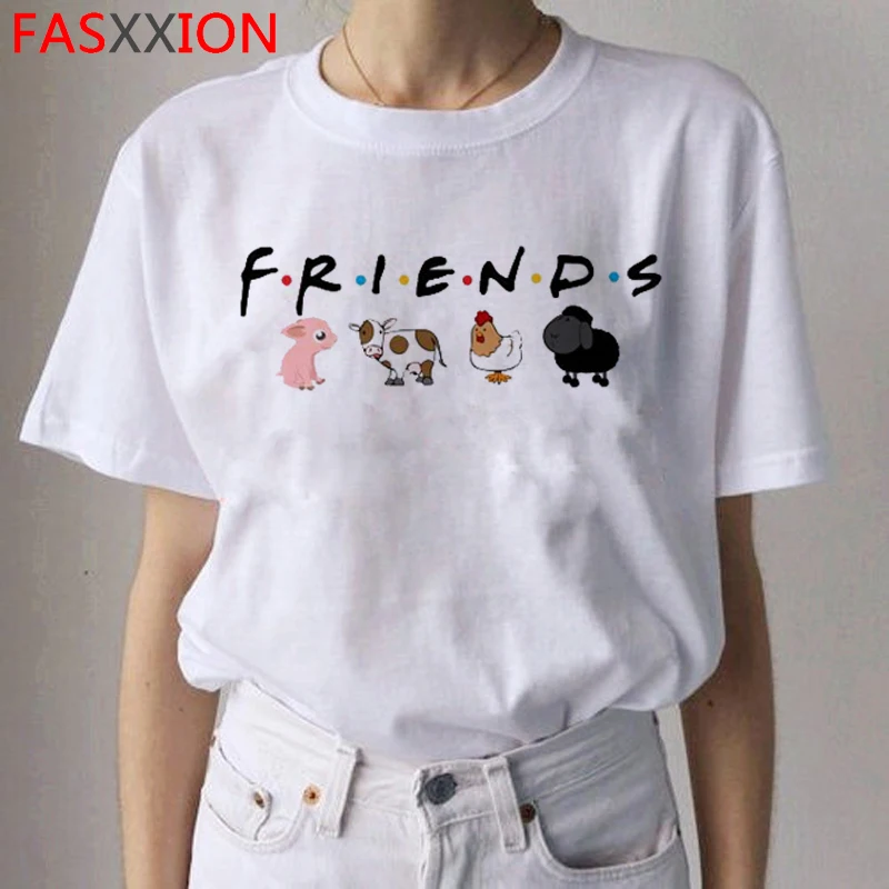 Новинка Vegan Harajuku Забавные футболки с героями мультфильмов для женщин Kawaii Ullzang