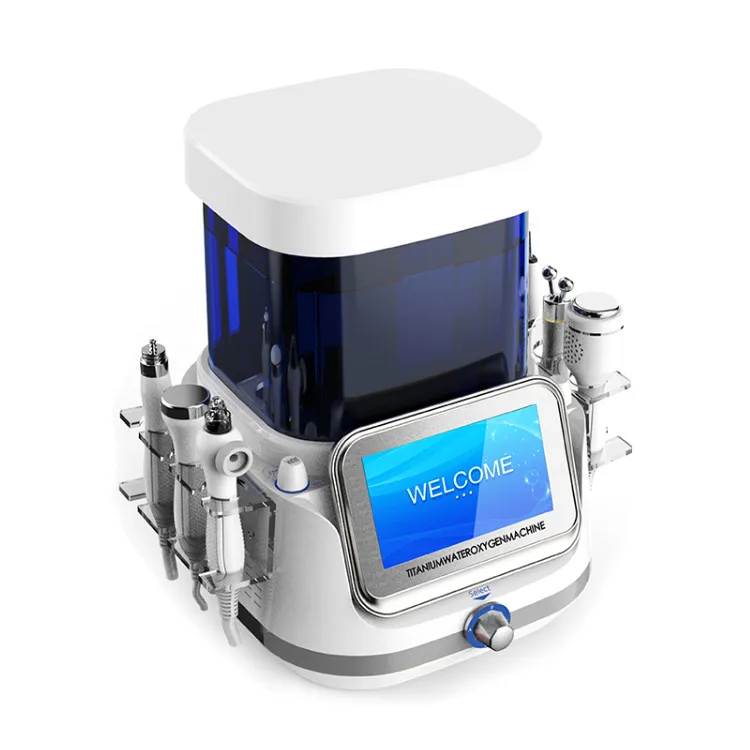 

2020 Titanium H2O2 Hydra dermabrasion small bubbles machine water oxygen jet facial peeling device for skin care cleansing