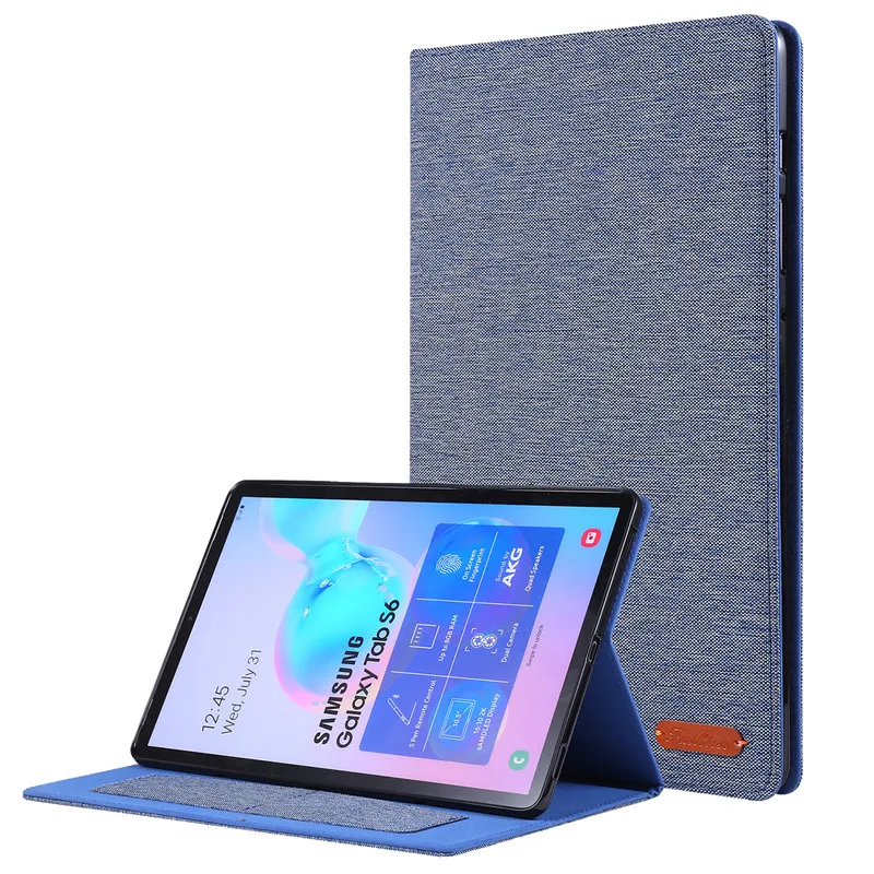 Тряпичный чехол для Sansung Galaxy Tab S6 10,5 SM-T860 SM-T865 10," Tablet Capa Funda чехол с картой Solts+ пленка+ ручка