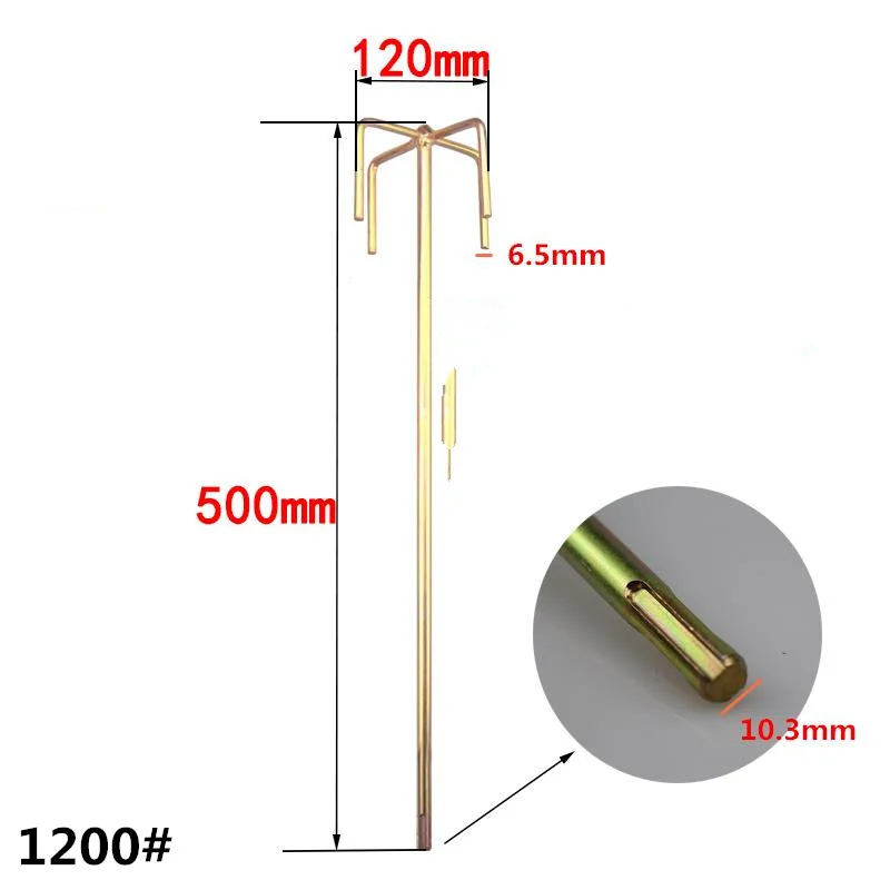 Позолоченный металлический стержень покрытие краски/бетонная лопасть для