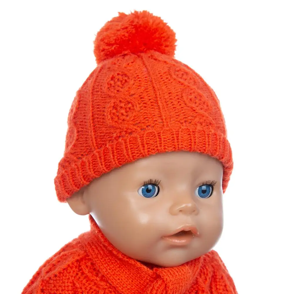 

2020 Christmas Sweater Set Fit For 43cm Baby Doll 17 Inch Reborn Baby Doll Clothes, Shoes are not included