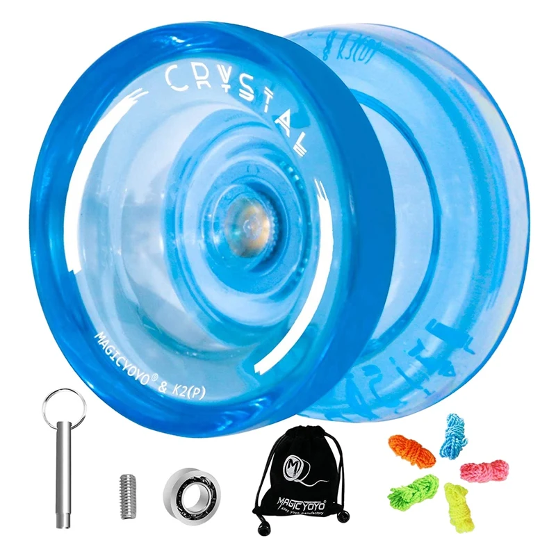 

MAGICYOYO K2 Plus Crystal Responsive Yoyo,Dual Purpose Yo-Yo With Replacement Unresponsive Bearing For Intermediate