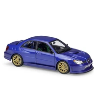 welly diecast 124 scale subaru wrx sti classic metal model car alloy toy sports car for children gift collection free shipping