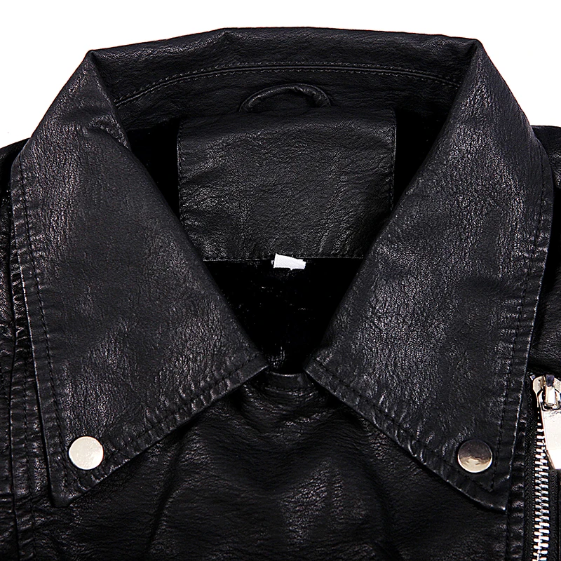 Женские зимние куртки из искусственной кожи теплые облегающие с шерстяной