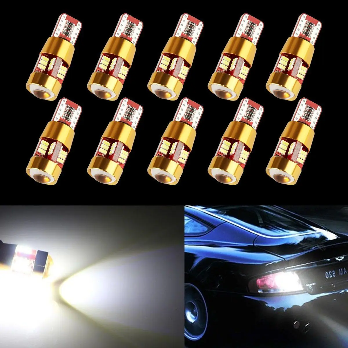 

10 шт./компл. Универсальная Замена автомобиля 5 Вт 27 SMD Светодиодная T10 клиновисветодиодный светодиодный Светодиодная лампа для автомобилей г...
