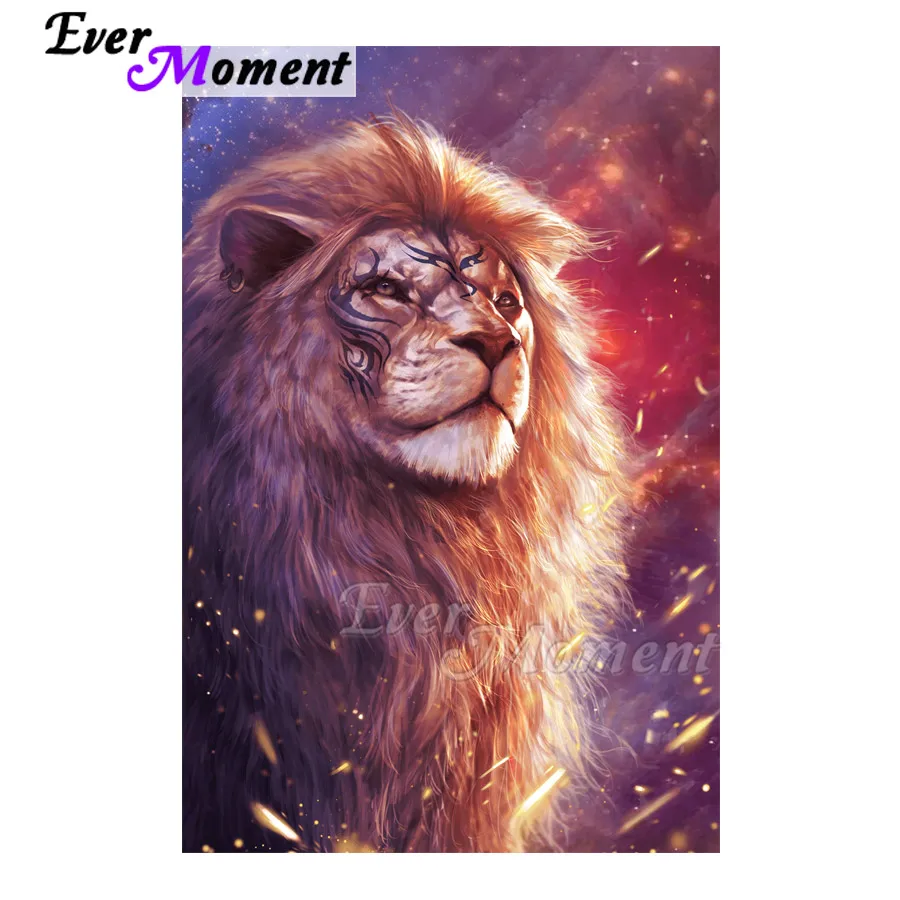 Алмазная мозаика с рисунком Лев и Вселенной 3F2043 | Дом сад