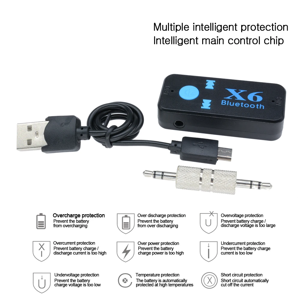 portable bluetooth 5 0 audio receiver mini 3 5mm hifi aux stereo bluetooth for tv pc wireless adapter for car speaker headphones free global shipping