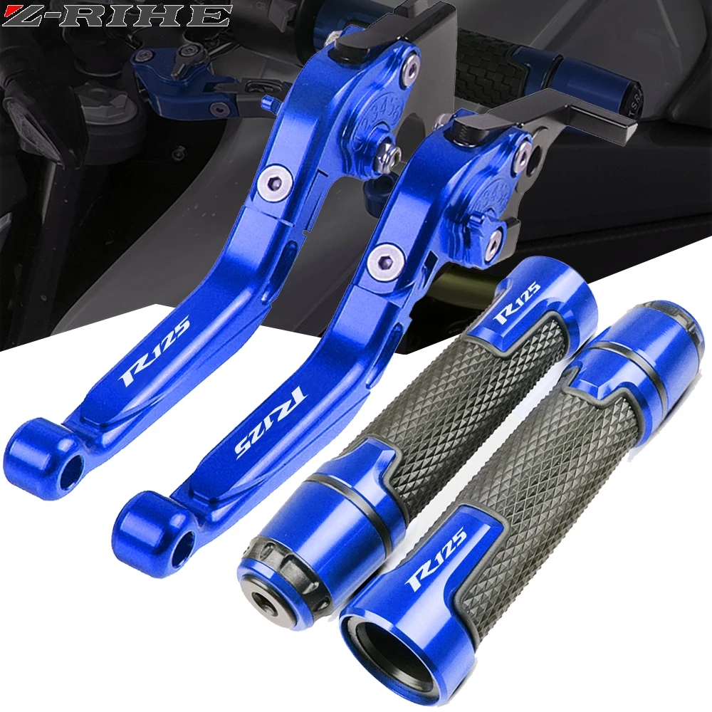 

Motorcycle Brake Clutch Lever+22MM Handle Grips Handleba For Yamaha YZF R125 YZF-R125 all years 2014 2015 2016 2017 2018 2019