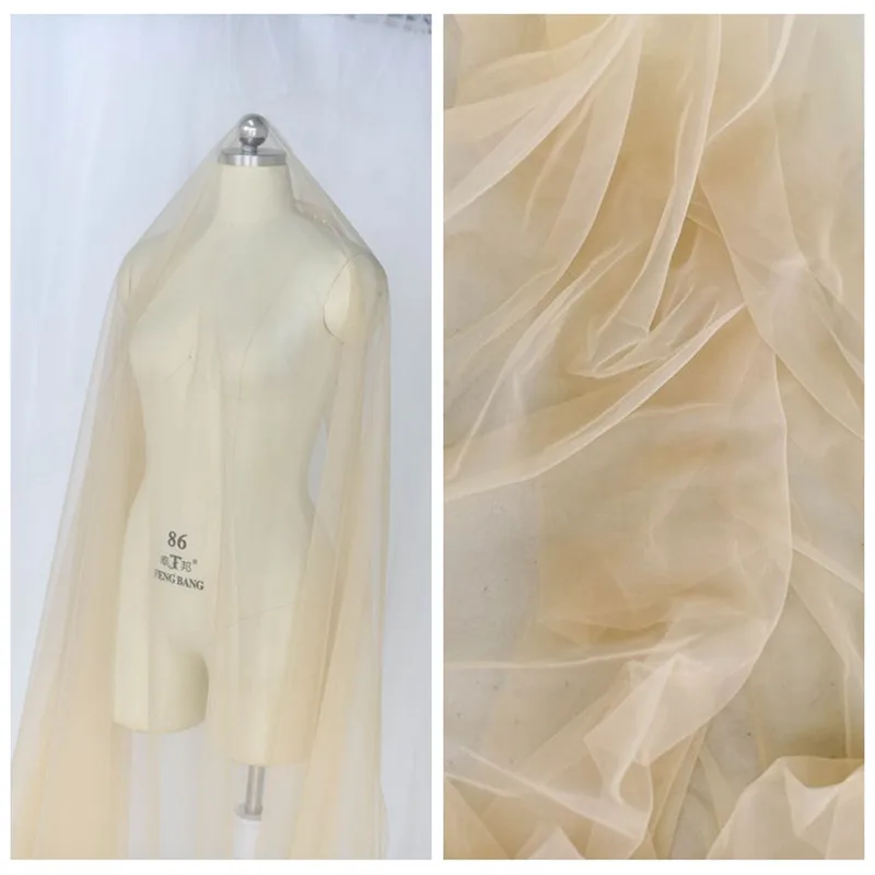 

2 Yards Soft Tulle Lace Fabric Veil Mesh Nylon Tulle Net For DIY Wedding Veil Dress Blouse Tutu dress Photography background
