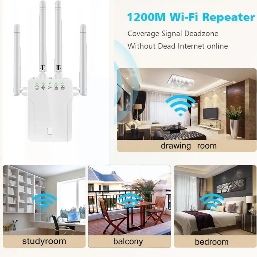 

New 2.4GHz Wireless Repeater WIFI Booster Extender Network US Repeater For Home Signal Office EU Plug 10/100Mbps Amplifier I6T8