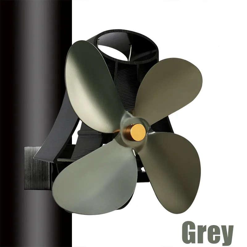 Настенный тип 4 лопасти вентилятор для печи работающий от тепловой энергии