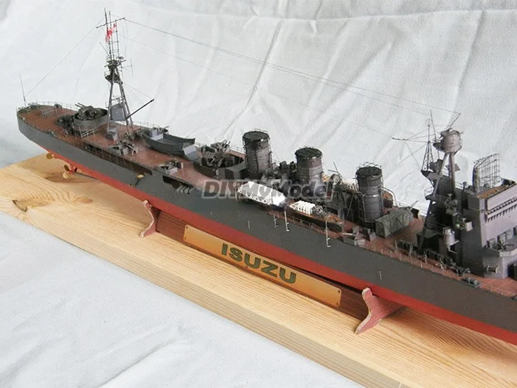Diymymodel-rompecabezas japon&eacute;s IJN Isuzu light cruiser 1:200, BRICOLAJE, manualidades, Kit de papel, hecho a mano juguete, regalo, utillaje de pel&iacute;cula-2